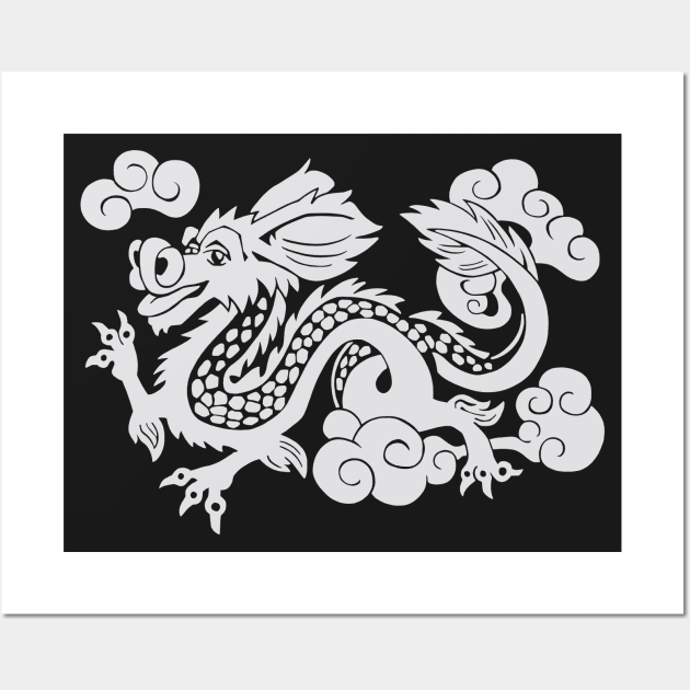 Year of the Luck Dragon Wall Art by LefTEE Designs